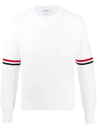 Thom-Browne-Mens-Knit-Pullover-White-1