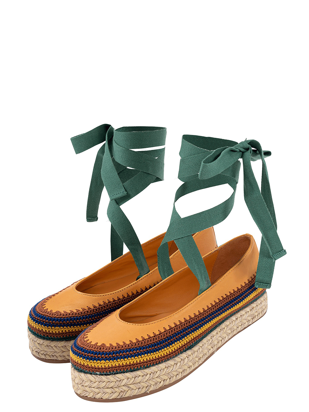Ulla-Johnson-Yelena-Crochet-Flatform-Green-1